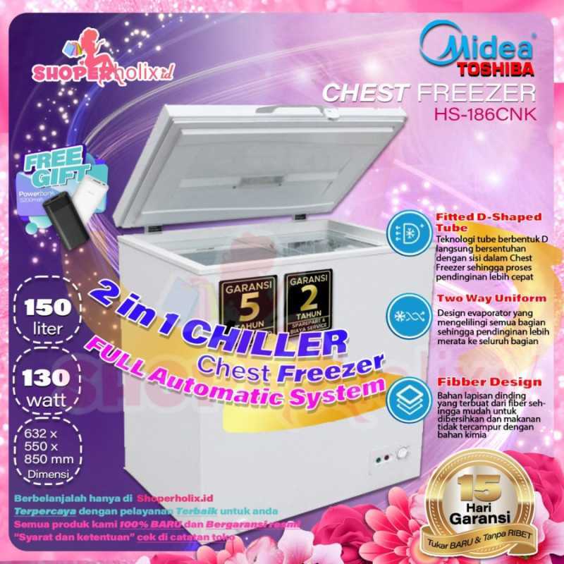 Promo CHEST FREEZER MIDEA HS186CNK FREEZER BOX DAGING GARANSI RESMI 5