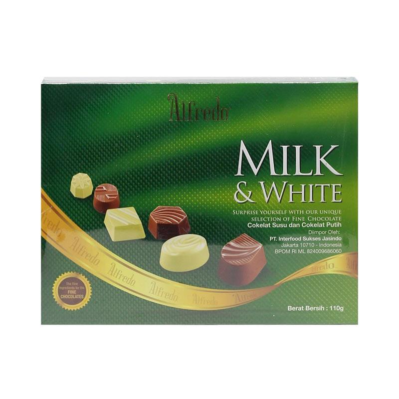 Jual Alfredo Fine Milk & White Choc Coklat [110 g] di Seller
