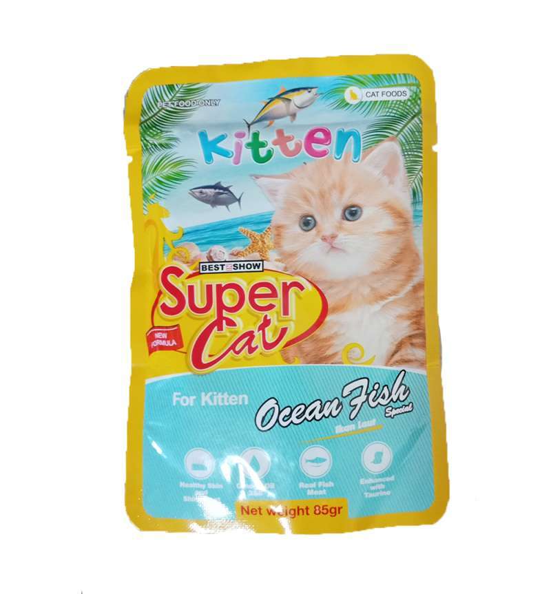 Promo Super Cat Kitten Pouch 85 Gram Makanan Anak Kucing Makanan Basah