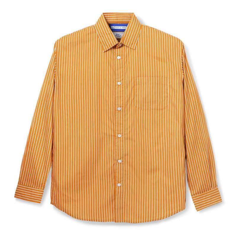 Jual Tenue de Attire Bofill Stripes Long Sleeve Mustard White Shirt