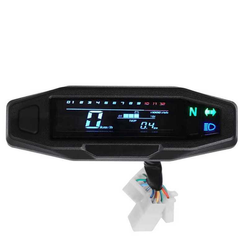 Jual MotoQueen Speedometer Digital Motor Odometer with Sensor - MQ926 ...