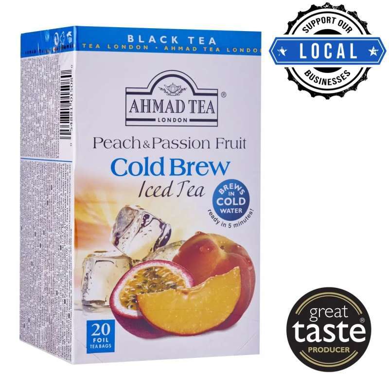 Jual Ahmad Tea Peach & Passion Fruit Cold Brew Iced Tea 20sX2g di