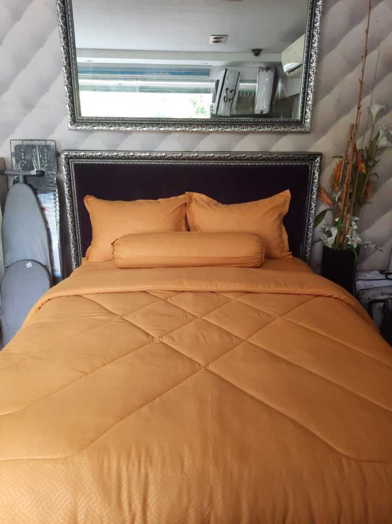 Jual Pantone Candy Gold Bed Cover Set Bahan Microtex 200 X 200 Di