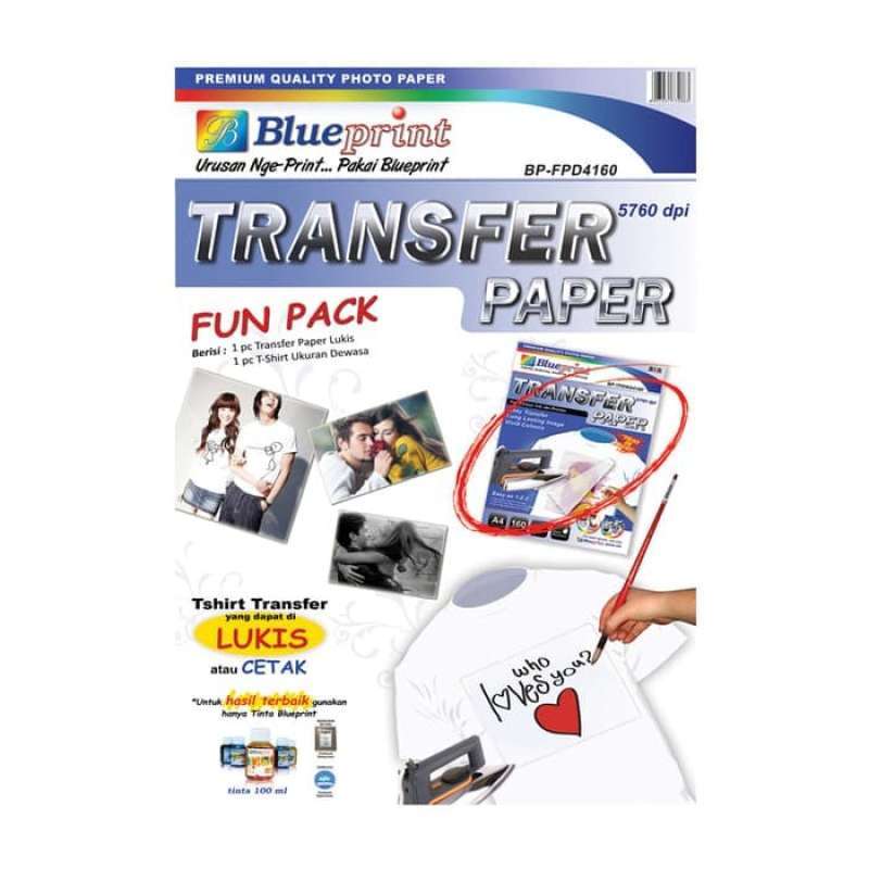 Jual BLUEPRINT BPFPD4160 TRANSFER PAPER FUN PACK D PACK PAPER di