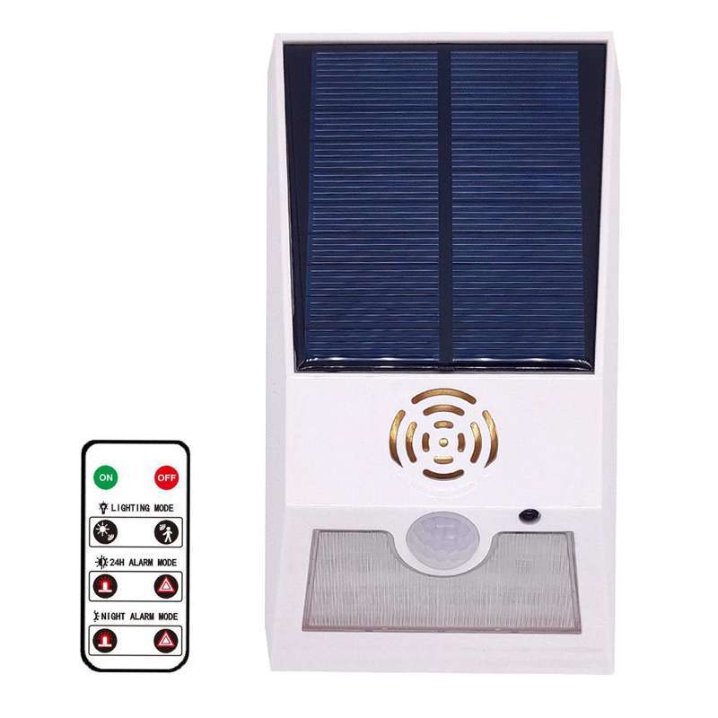 Jual Solar Alarm Led Light With Remote Control Strobe Light Motion ...