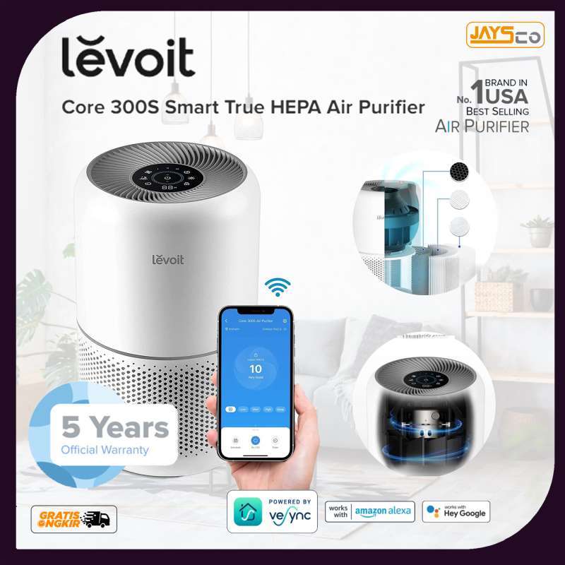 Jual Levoit Core 300S Smart WIFI True HEPA Air Purifier USA Original