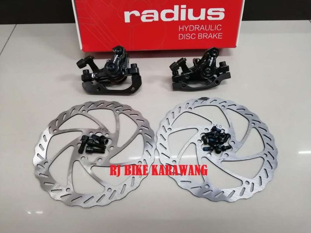 Jual Disc Brake Radius Mekanik Plus Rotor 160 mm Depan Belakang di