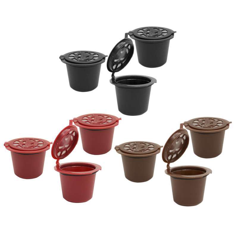 Jual 9x Refillable BPA FREE Coffee Pod Capsule Filter for Machine di