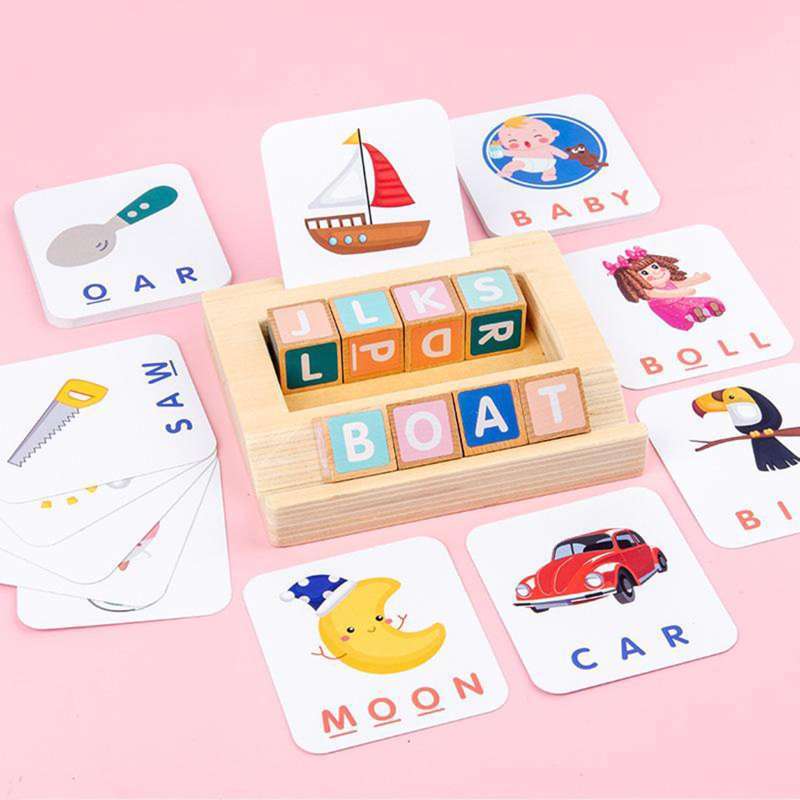 Jual Kids Spelling Game Alphabet Letter Math Learning Educational Word ...