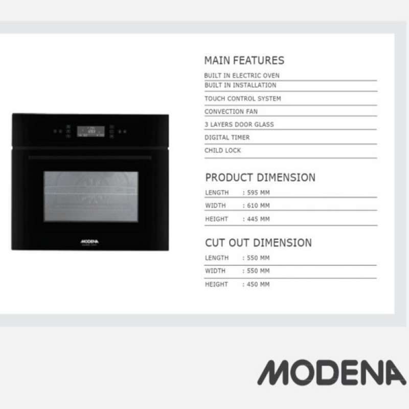 Jual Modena Bv 6435 Built In Microwave Convection di Seller Moon