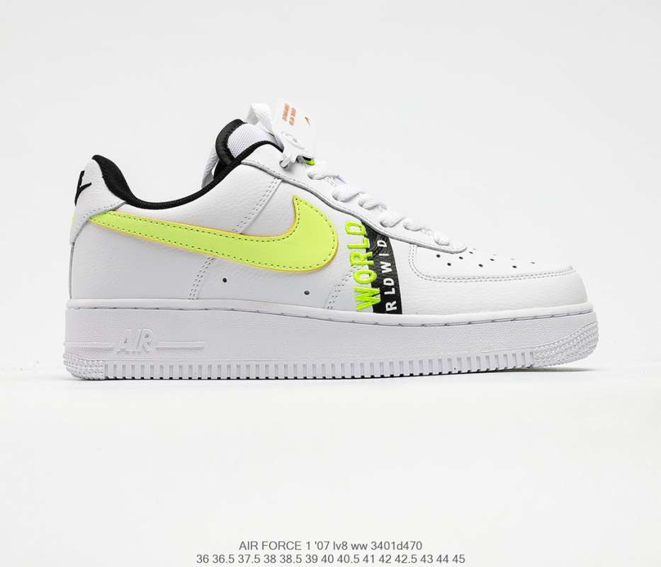 Jual NIKE AIR Force 1WW AF1 NIKE AIR Force one hook changing basketball star white fluorescent