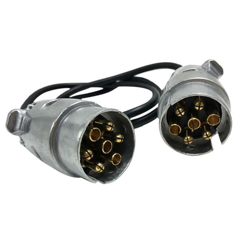 Jual 7Pin to 7Pin Trailer Truck Electric Towing Converter Tow Bar Plug