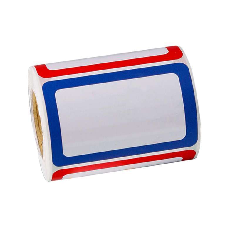Jual 4 Colors Plain Adhesive Name Tag Labels Stickers Stick On Office ...