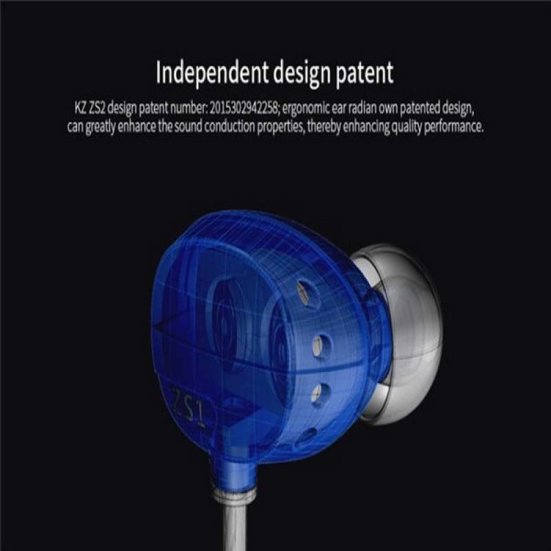 Jual Knowledge Zenith Hifi Dual Dynamic Driver Earphones With Mic - Kz ...