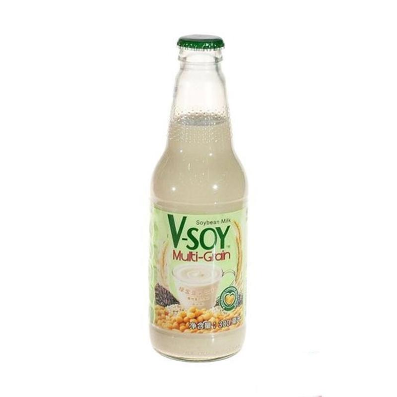 Jual V-SOY Multi Grain Soya Bean Milk Susu Kedelai [300 ml/ Botol] di