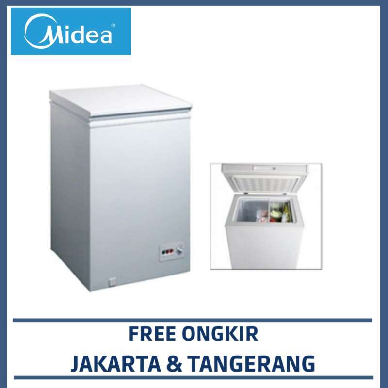 Jual MIDEA HS 129 C CHEST FREEZER BOX HS131CNK LEMARI PEMBEKU 100 LITER