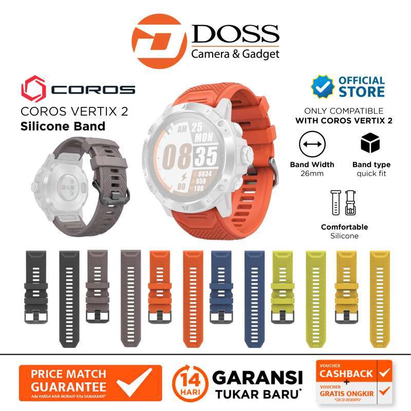 Jual Coros Watch Band Silicone Vertix 2 / Smart Band di Seller Doss