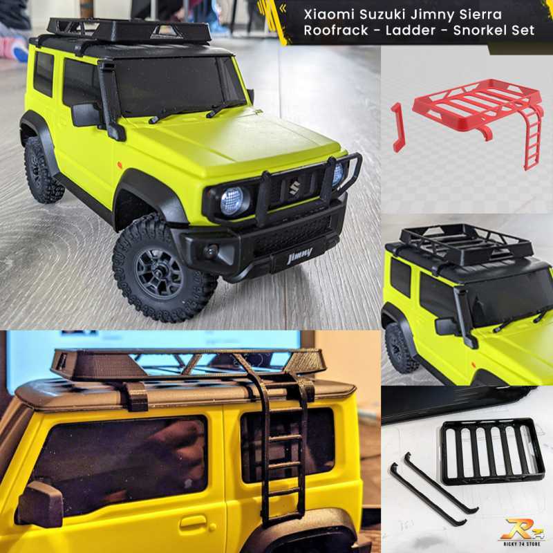 Jual Xiaomi Rc Car Suzuki Jimny Sierra - Roofrack Ladder Snorkel 3d