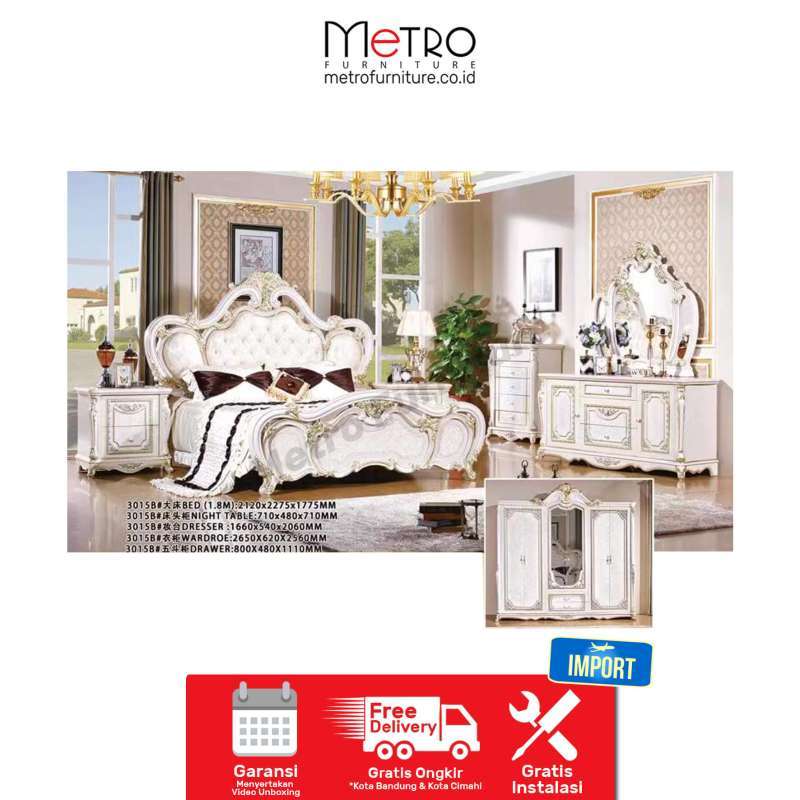 Jual Kamar set bedset springbed lemari pakaian nakas mejarias Archer