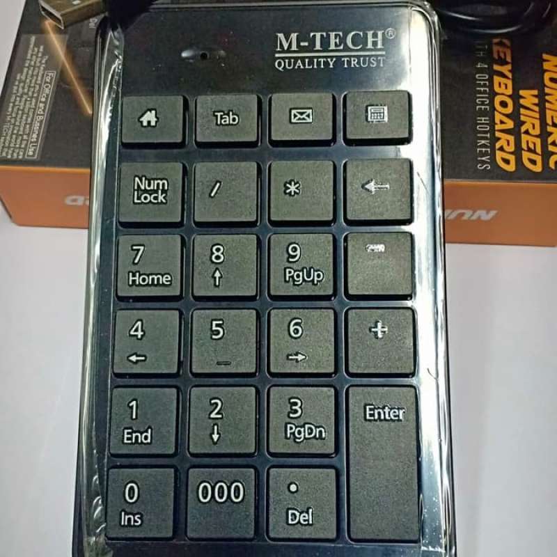 Jual Keyboard Numerik M tech Numeric Keypad with 4 office hotkeys