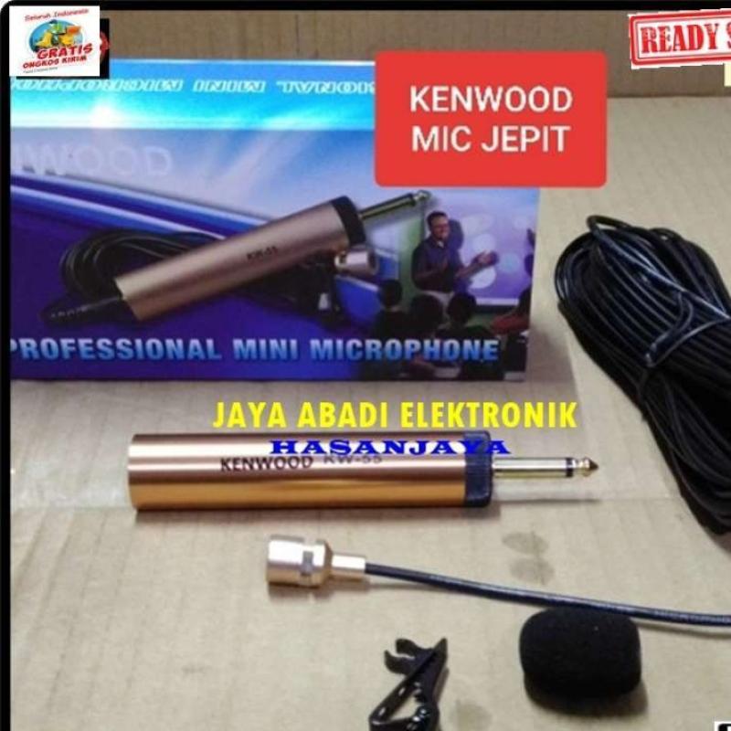 Promo KENWOOD MIC JEPIT CONDENSER KABEL CLIP ON MIKROPHONE BEST