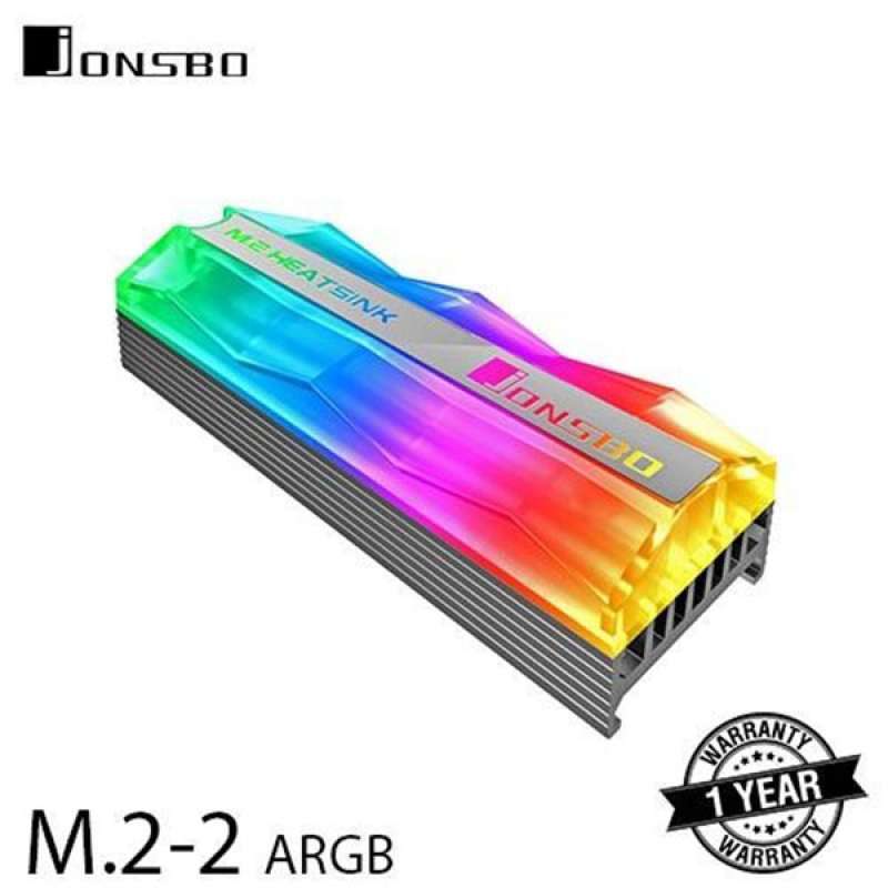 Jual JONSBO M.2.2 ARGB Heatsink SSD NVMe M2 Cooling ARGB 5V 3PIN di