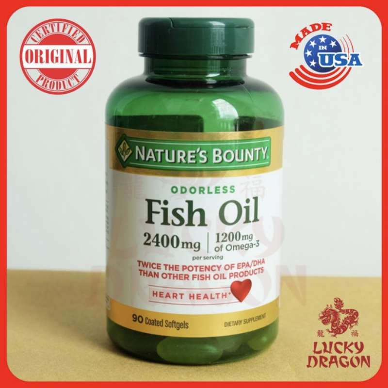Jual Nature's Bounty Fish Oil 1400mg 90 softgel Minyak Ikan di Seller ...