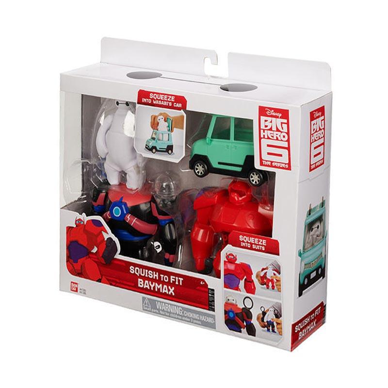 Jual Bandai Disney Big Hero 6 Squish To Fit Baymax & Wasabi's Car Action Figure di Seller