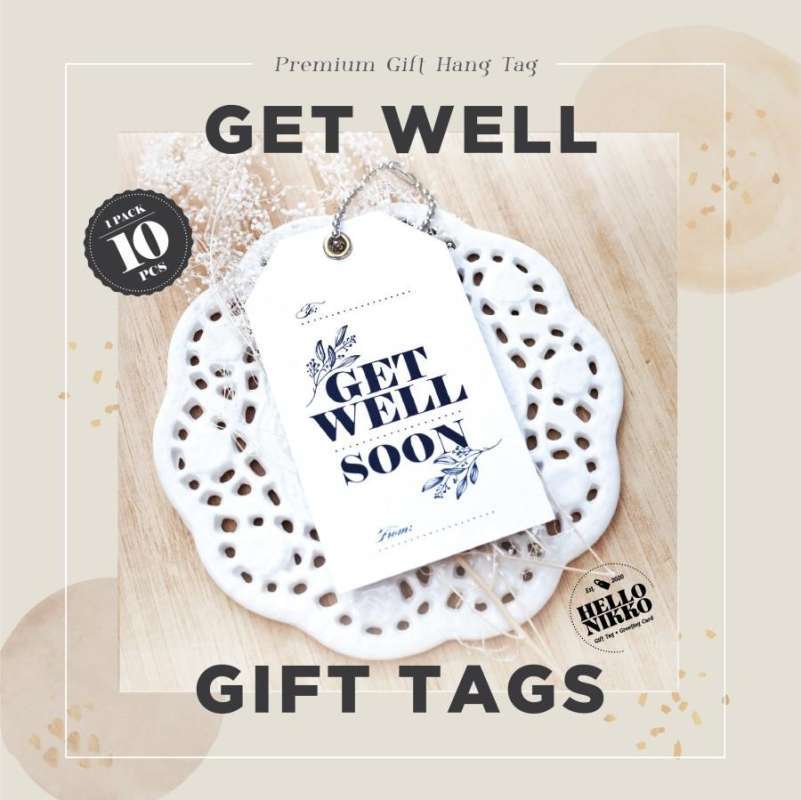 Jual Get Well Soon Gift Hang Tag Kartu Ucapan Label Pengiriman Gift