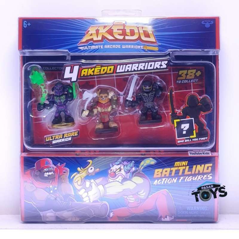 Jual Akedo Ultimate Arcade Warriors 4 Akedo Warriors Mini Battling ...