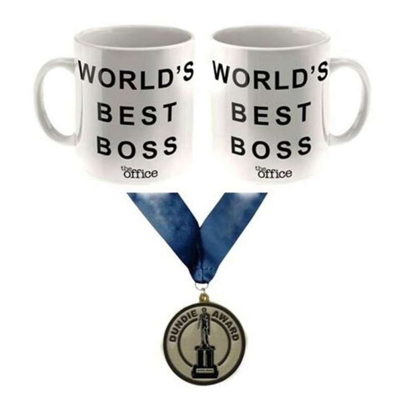 Jual The Office World's Best Boss Coffee Mug and Medallion di Seller