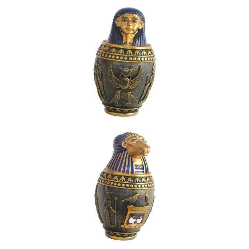 Promo 2Pcs Cat Urn pet memorial casket Pet Ashes Urn Ancient Egyptian