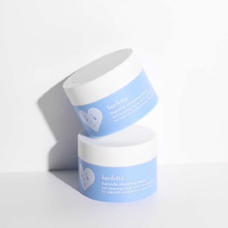 Jual HARLETTE OATMILK SLEEPING MASK ACNE PRONE, DRY, COMBINATION