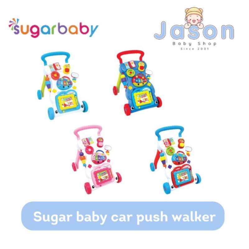 Jual Sugar Baby Mini Car Push Walker / Mainan Anak Baby Walker Di