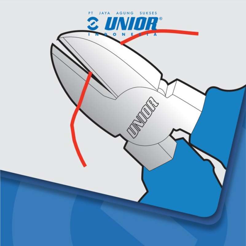 Unior 607884 – Pinza Tagliafili Diagonale 160 Mm Serie 461/1BI, Con Impugnature Bimateriale