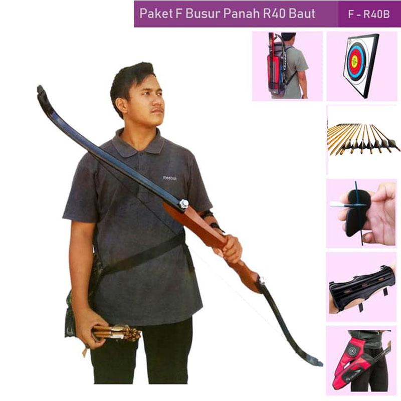 Jual Vision Paket F Busur Panah R40B + Target + Arrow + Arm Guard