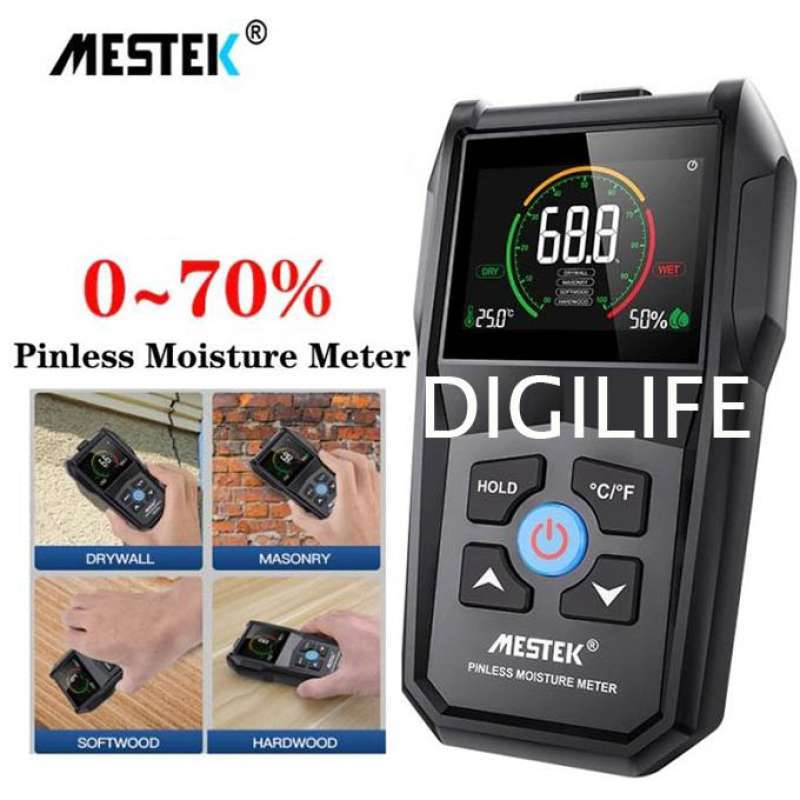 Jual Pinless Moisture Meter Mestek WM700A Wood Concrete MC Tester