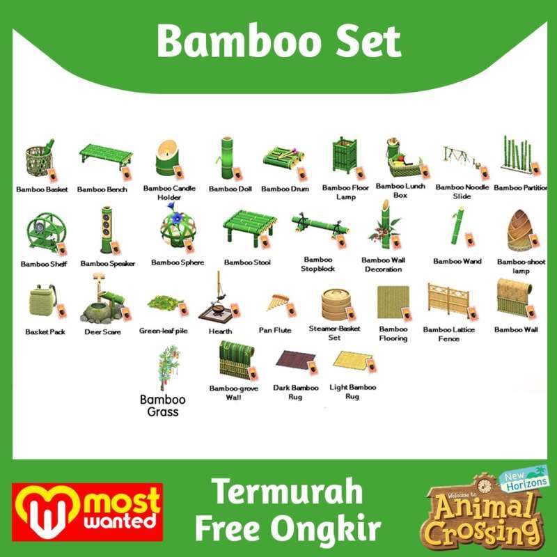 Jual Bamboo Set Animal Crossing New Horizons Spring Young Furniture