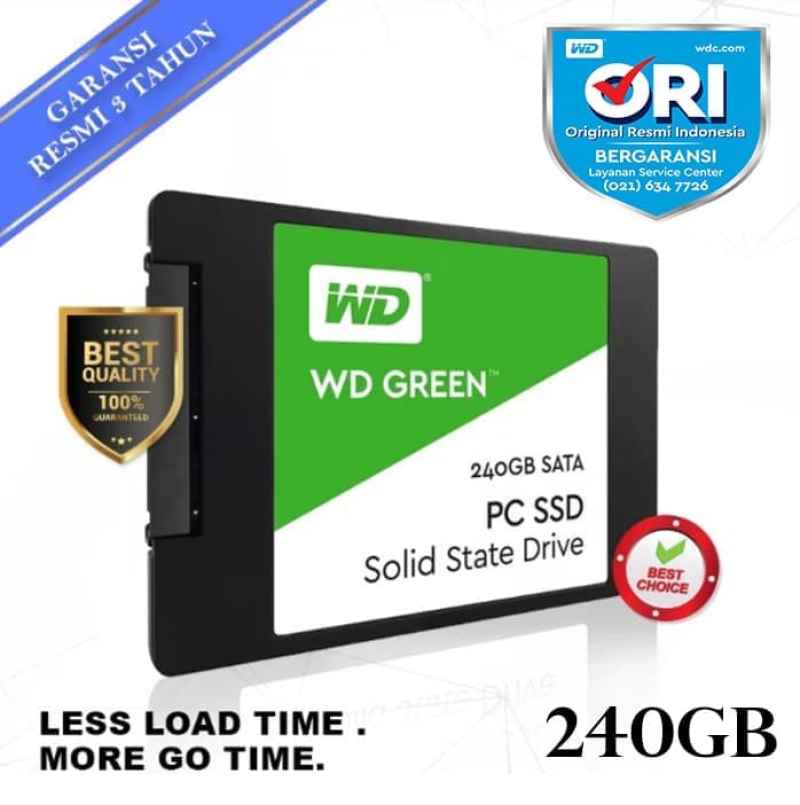 Jual Western Dig   ital WD Green PC SSD SATA III 6Gb/s 2.5