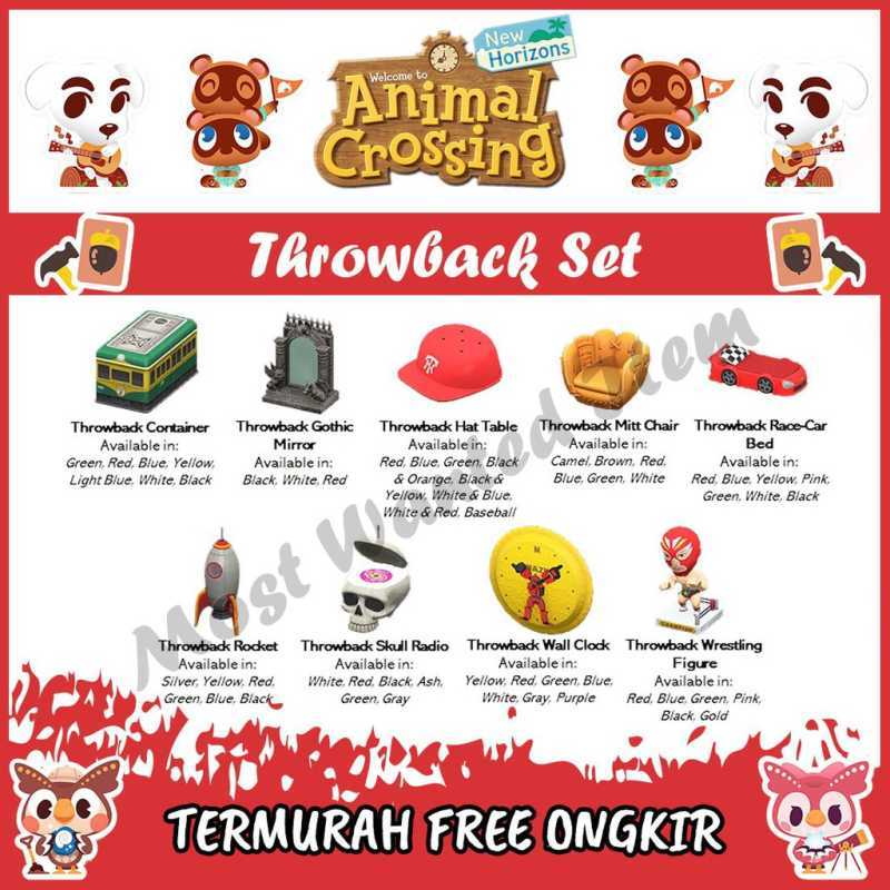 Jual Throwback Set Furniture Animal Crossing New Horizons ACNH di