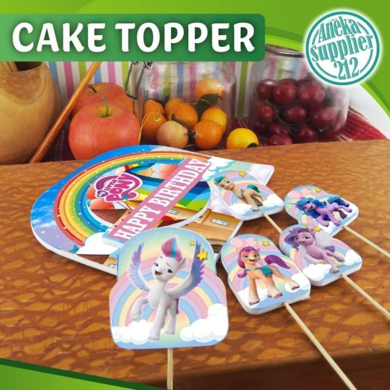 Promo Hiasan Kue Ulang Tahun - Cake Topper Happy Birthday - MY LITTLE