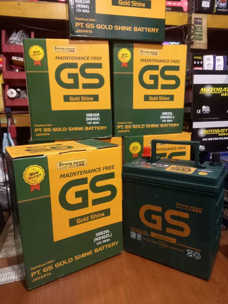Jual Aki Kering Gs Gold Shine Mf Ns40z 36b20r 12v38ah Toyota Avanza