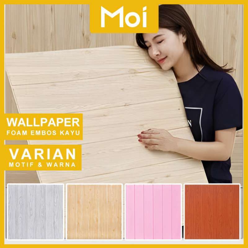 82 Wallpaper Dinding Foam Kayu My