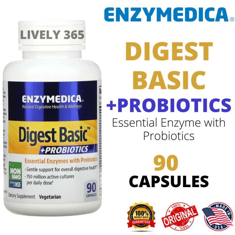 Jual Enzymedica | Digest Basic + Probiotics Enzim Pencernaan | 90 ...