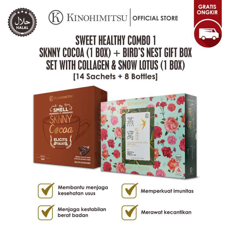 Promo Kinohimitsu Sweet Healthy Combo 1 1 Box Sknny Cocoa & 1 Box