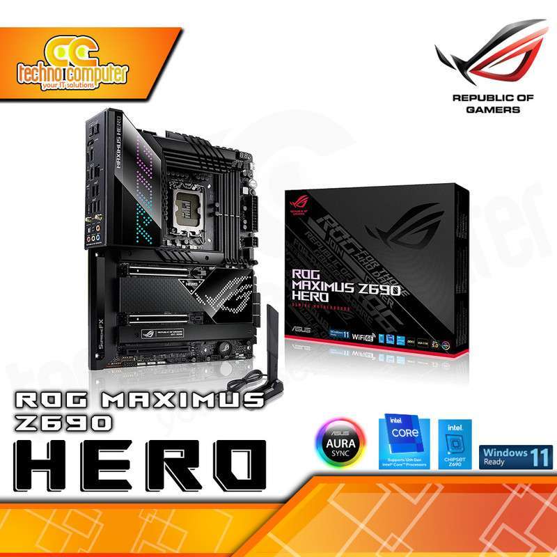 Jual MOTHERBOARD ASUS ROG MAXIMUS Z690 HERO ATX, LGA1700, Z690, DDR5