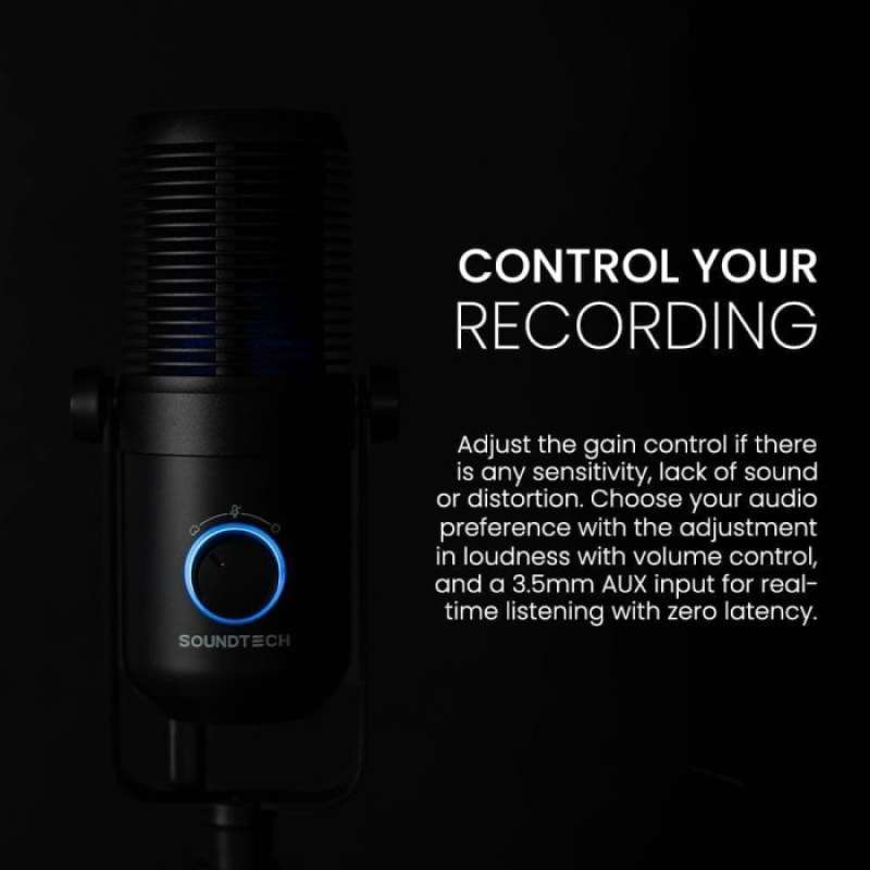 Soundtech Mic Promo Soundtech 2.1 Usb Microphone Condenser For Pc Laptop Streaming ...