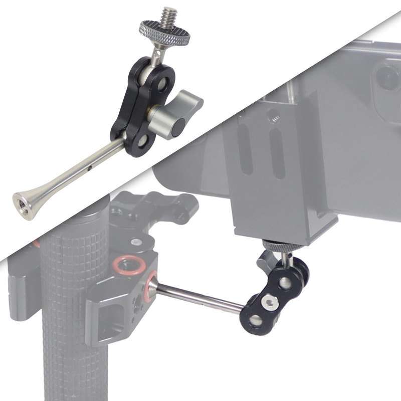 Y Bracket Lens Support For DJI Ronin S & SC – Double Wheels, Adjustable, Holds Up To 5kg