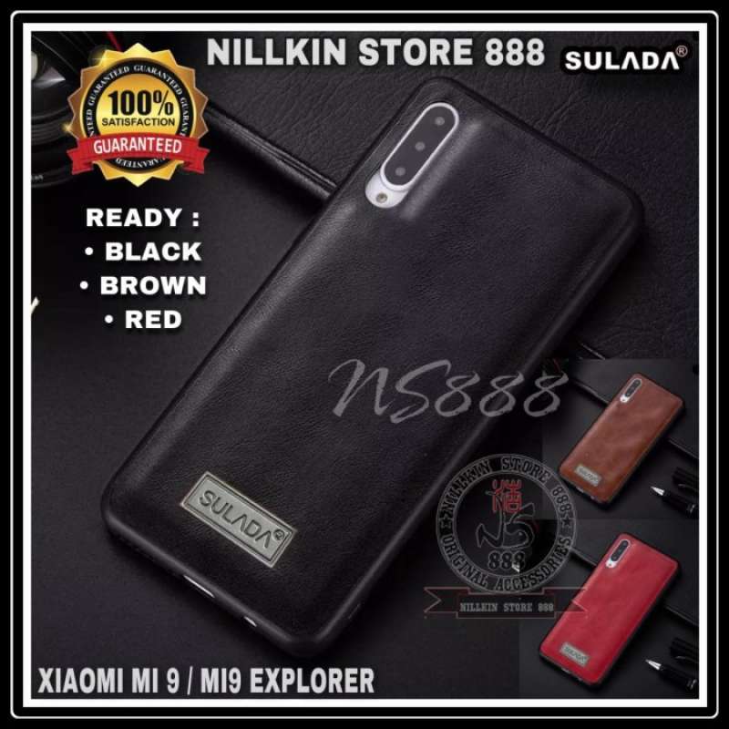 Jual Xiaomi Mi9 Mi 9 Explorer Sulada Genuine Leather Original Hard Case