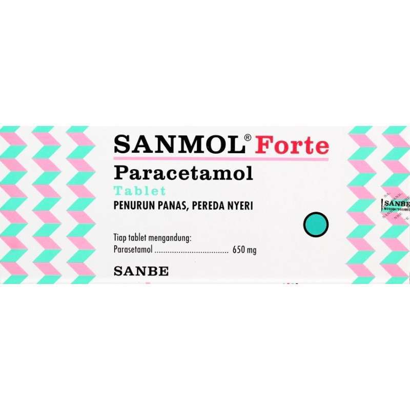 Promo Sanmol Forte Tablet Paracetamol Obat Sakit Kepala Gigi Demam